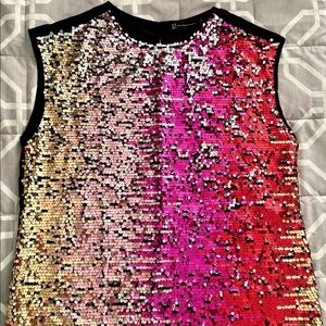 New York & Company sequin party shirt - woman size Large *New with Tag*
